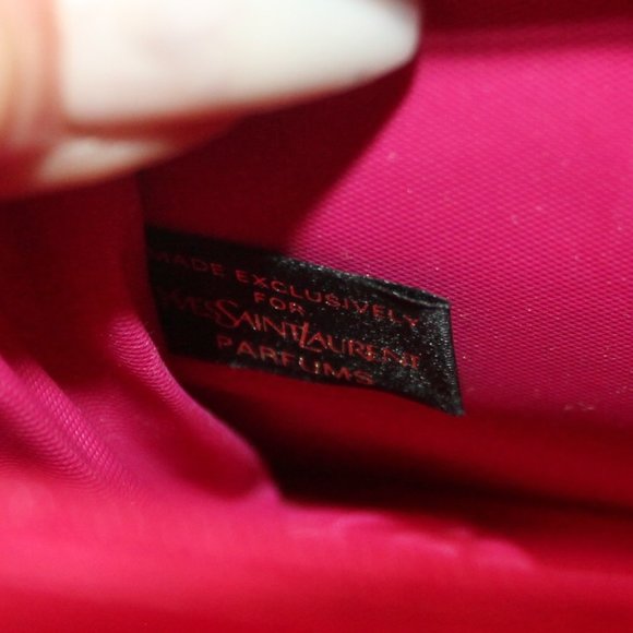 Authentic YSL Yves Saint Laurent Clutch Handbag Bag Purse w Logo Zip Ch… - Picture 6 of 7